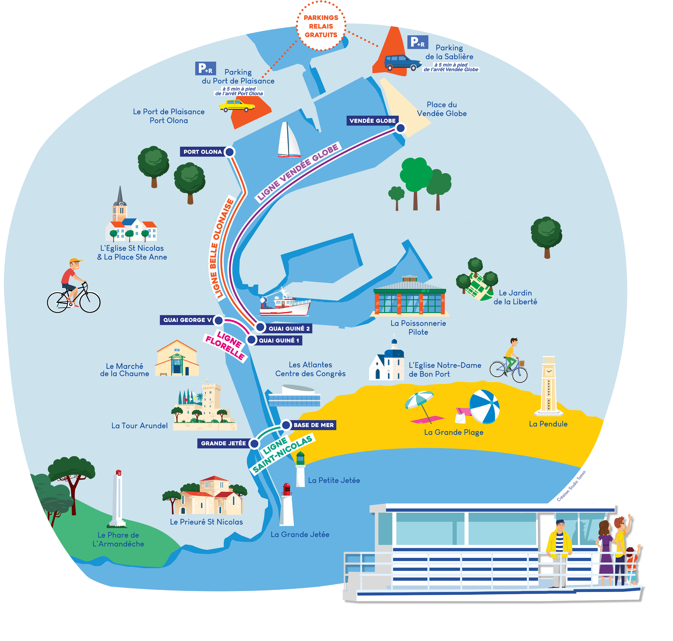Plan des passeurs - Oléane Mobilités - StudioTomso